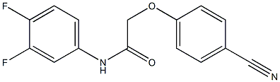 2-(4-cyanophenoxy)-N-(3,4-difluorophenyl)acetamide Structure