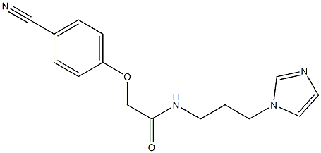 2-(4-cyanophenoxy)-N-[3-(1H-imidazol-1-yl)propyl]acetamide Structure