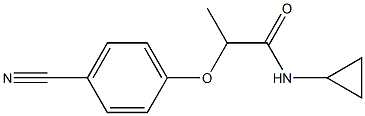 2-(4-cyanophenoxy)-N-cyclopropylpropanamide Structure