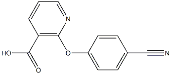 2-(4-cyanophenoxy)nicotinic acid Structure