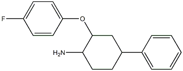 2-(4-fluorophenoxy)-4-phenylcyclohexan-1-amine Structure