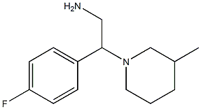 2-(4-fluorophenyl)-2-(3-methylpiperidin-1-yl)ethanamine Structure