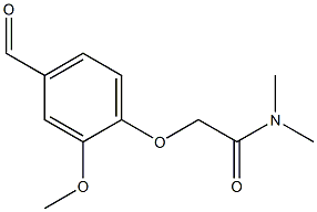 2-(4-formyl-2-methoxyphenoxy)-N,N-dimethylacetamide 구조식 이미지