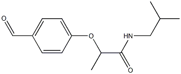 2-(4-formylphenoxy)-N-(2-methylpropyl)propanamide Structure