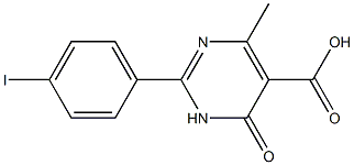 2-(4-iodophenyl)-4-methyl-6-oxo-1,6-dihydropyrimidine-5-carboxylic acid 구조식 이미지