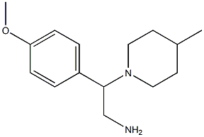 2-(4-methoxyphenyl)-2-(4-methylpiperidin-1-yl)ethanamine Structure