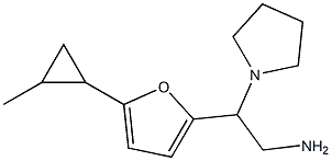 2-[5-(2-methylcyclopropyl)-2-furyl]-2-pyrrolidin-1-ylethanamine 구조식 이미지