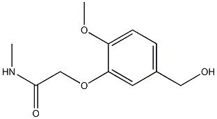 2-[5-(hydroxymethyl)-2-methoxyphenoxy]-N-methylacetamide 구조식 이미지