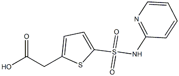 2-[5-(pyridin-2-ylsulfamoyl)thiophen-2-yl]acetic acid Structure