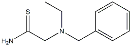 2-[benzyl(ethyl)amino]ethanethioamide 구조식 이미지