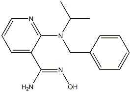 2-[benzyl(isopropyl)amino]-N'-hydroxypyridine-3-carboximidamide Structure