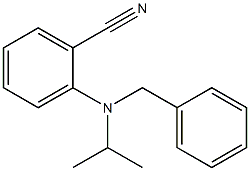 2-[benzyl(propan-2-yl)amino]benzonitrile Structure