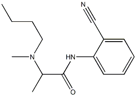 2-[butyl(methyl)amino]-N-(2-cyanophenyl)propanamide 구조식 이미지