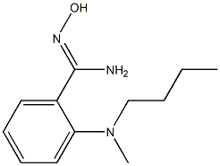 2-[butyl(methyl)amino]-N'-hydroxybenzene-1-carboximidamide Structure