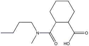 2-[butyl(methyl)carbamoyl]cyclohexane-1-carboxylic acid 구조식 이미지