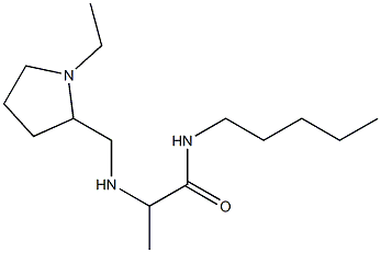 2-{[(1-ethylpyrrolidin-2-yl)methyl]amino}-N-pentylpropanamide 구조식 이미지