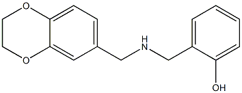 2-{[(2,3-dihydro-1,4-benzodioxin-6-ylmethyl)amino]methyl}phenol Structure