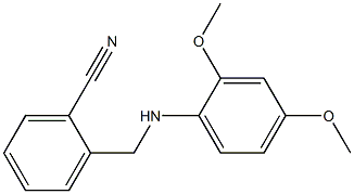 2-{[(2,4-dimethoxyphenyl)amino]methyl}benzonitrile Structure