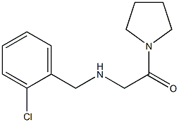 2-{[(2-chlorophenyl)methyl]amino}-1-(pyrrolidin-1-yl)ethan-1-one Structure