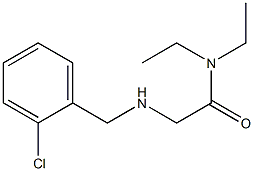 2-{[(2-chlorophenyl)methyl]amino}-N,N-diethylacetamide 구조식 이미지