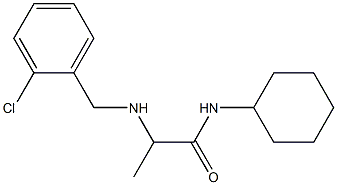 2-{[(2-chlorophenyl)methyl]amino}-N-cyclohexylpropanamide 구조식 이미지