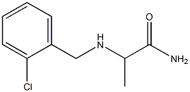 2-{[(2-chlorophenyl)methyl]amino}propanamide 구조식 이미지