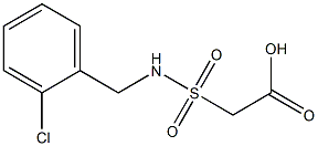 2-{[(2-chlorophenyl)methyl]sulfamoyl}acetic acid 구조식 이미지