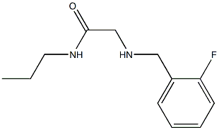 2-{[(2-fluorophenyl)methyl]amino}-N-propylacetamide Structure