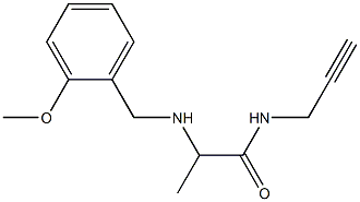 2-{[(2-methoxyphenyl)methyl]amino}-N-(prop-2-yn-1-yl)propanamide Structure