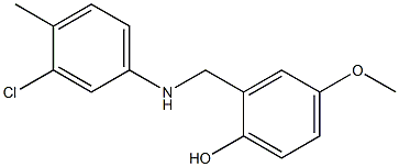 2-{[(3-chloro-4-methylphenyl)amino]methyl}-4-methoxyphenol Structure