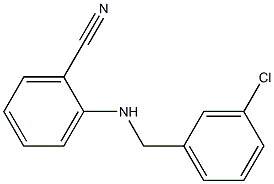 2-{[(3-chlorophenyl)methyl]amino}benzonitrile Structure