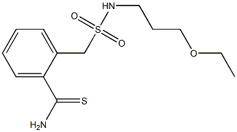 2-{[(3-ethoxypropyl)sulfamoyl]methyl}benzene-1-carbothioamide 구조식 이미지