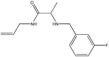 2-{[(3-fluorophenyl)methyl]amino}-N-(prop-2-en-1-yl)propanamide 구조식 이미지