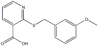 2-{[(3-methoxyphenyl)methyl]sulfanyl}pyridine-3-carboxylic acid 구조식 이미지