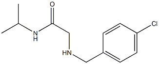 2-{[(4-chlorophenyl)methyl]amino}-N-(propan-2-yl)acetamide 구조식 이미지