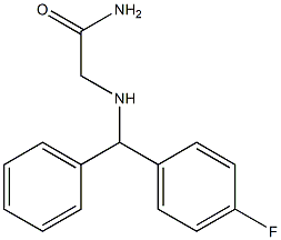 2-{[(4-fluorophenyl)(phenyl)methyl]amino}acetamide Structure