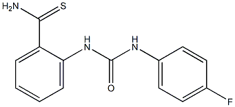 2-{[(4-fluorophenyl)carbamoyl]amino}benzene-1-carbothioamide Structure