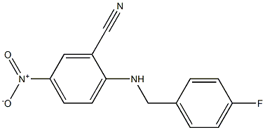 2-{[(4-fluorophenyl)methyl]amino}-5-nitrobenzonitrile 구조식 이미지