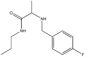 2-{[(4-fluorophenyl)methyl]amino}-N-propylpropanamide 구조식 이미지