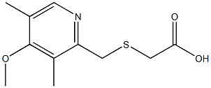 2-{[(4-methoxy-3,5-dimethylpyridin-2-yl)methyl]sulfanyl}acetic acid Structure