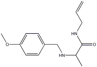 2-{[(4-methoxyphenyl)methyl]amino}-N-(prop-2-en-1-yl)propanamide 구조식 이미지