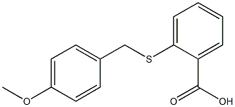 2-{[(4-methoxyphenyl)methyl]sulfanyl}benzoic acid Structure