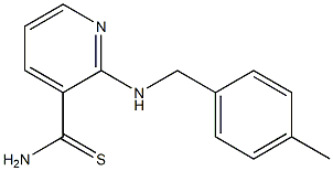 2-{[(4-methylphenyl)methyl]amino}pyridine-3-carbothioamide 구조식 이미지