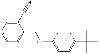 2-{[(4-tert-butylphenyl)amino]methyl}benzonitrile 구조식 이미지