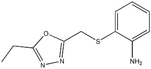 2-{[(5-ethyl-1,3,4-oxadiazol-2-yl)methyl]sulfanyl}aniline Structure