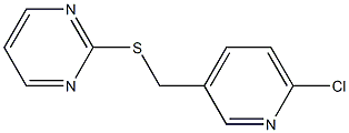 2-{[(6-chloropyridin-3-yl)methyl]sulfanyl}pyrimidine Structure