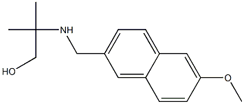 2-{[(6-methoxynaphthalen-2-yl)methyl]amino}-2-methylpropan-1-ol Structure
