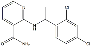 2-{[1-(2,4-dichlorophenyl)ethyl]amino}pyridine-3-carboxamide 구조식 이미지