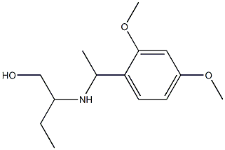 2-{[1-(2,4-dimethoxyphenyl)ethyl]amino}butan-1-ol 구조식 이미지