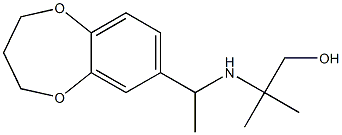 2-{[1-(3,4-dihydro-2H-1,5-benzodioxepin-7-yl)ethyl]amino}-2-methylpropan-1-ol Structure